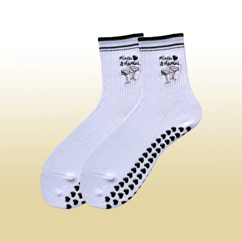 Curated Grip Sock: Pilates & Martini