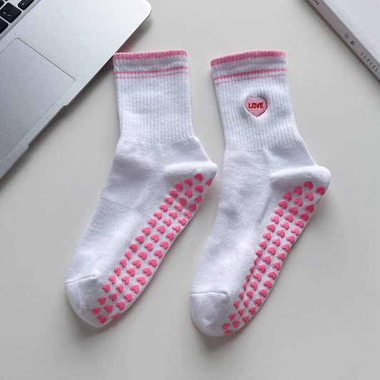 Curated Grip Sock: Candy Heart